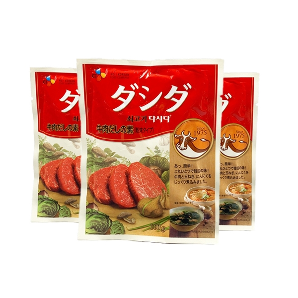 Hạt nêm Thịt Bò Rau Nấm CJ Dashida 100g Nhật Bản