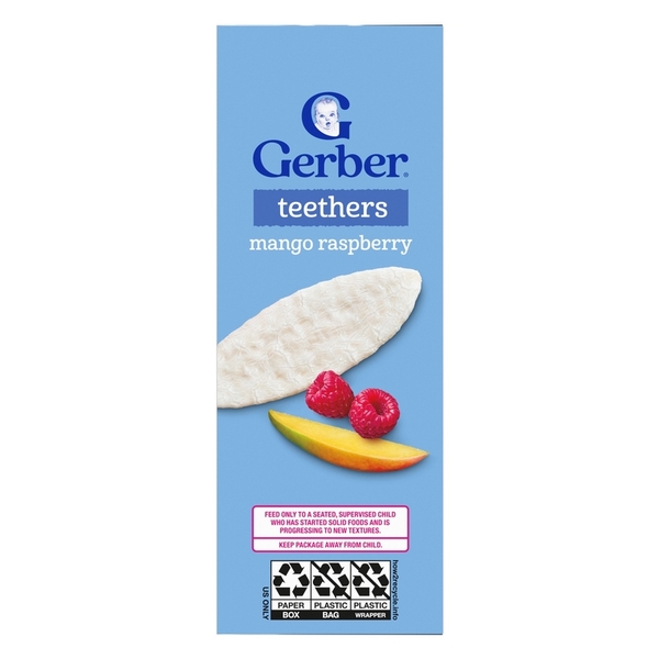 Bánh gạo ăn dặm Gerber vị Xoài Mâm Xôi 48g (cho bé trên 7 tháng)