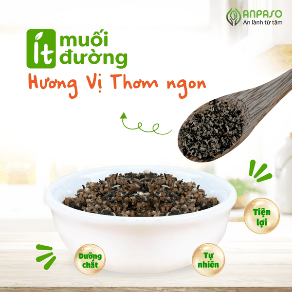 Gia vị rắc cơm trẻ em vị Cá Hồi Anpaso 35g (12M+)