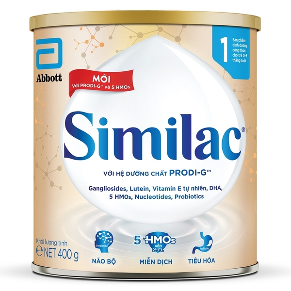 Sữa Similac 5G 0+ 380g (0-12M) - (Bao bì cũ: 400g) -  Giao bao bì ngẫu nhiên