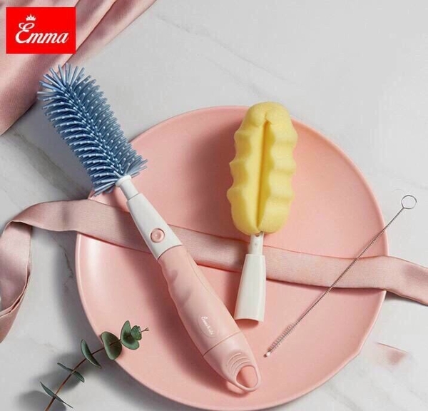 Set cọ rửa bình sữa 4 chi tiết EMMAKIDS 712