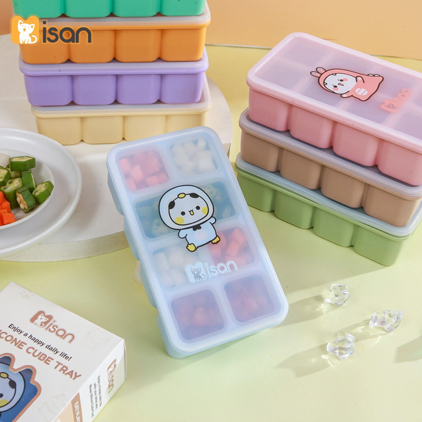 Khay Trữ Đông Silicone Cube 8 Ô Misan (MS034)