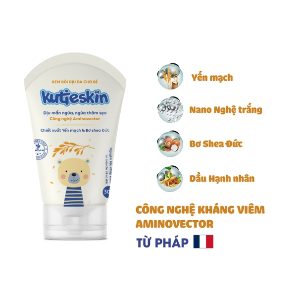 Kem bôi dịu da cho bé Kutieskin 30g