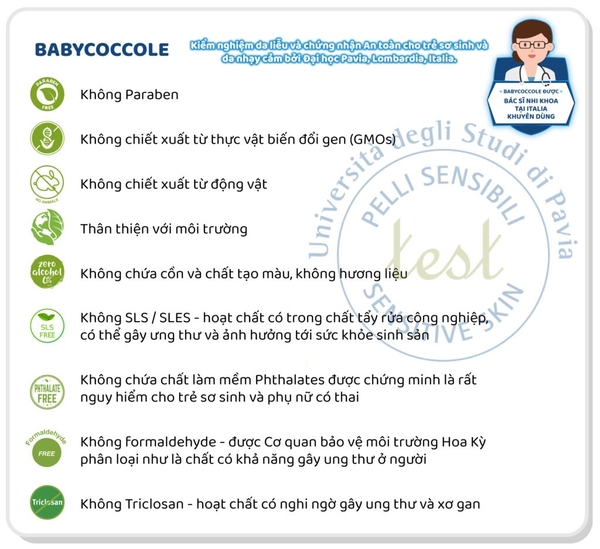Kem ngăn ngừa hăm hoa cúc Babycoccole 75ml 0M+