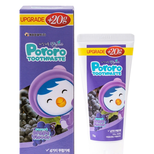 Kem đánh răng Pororo cho bé vị nho 70g (Từ 3 tuổi)