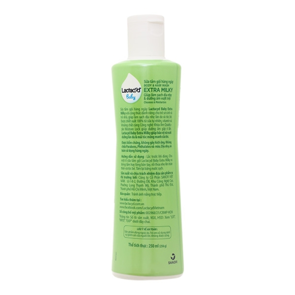 Sữa tắm gội Lactacyd Milky 250ml