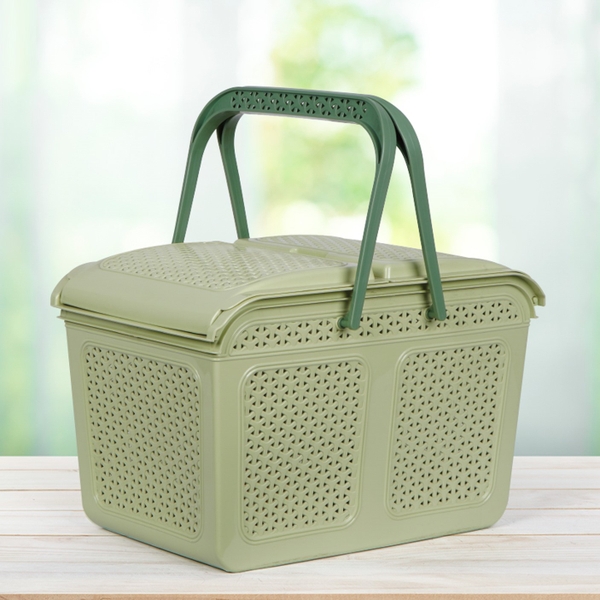 Giỏ làn nắp mây to nhựa VIỆT NHẬT 2606 (màu ngẫu nhiên)