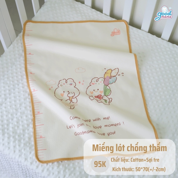 Lót Mông Chống Thấm Goodmama 50x70 màu ngẫu nhiên