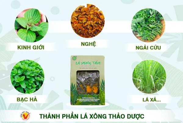 Lá xông tắm thảo dược Bảo Nhiên, 100g