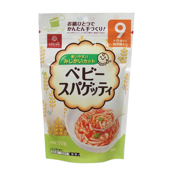 Mì Spaghetti Hakubaku tách muối 100g cho bé trên 9 tháng
