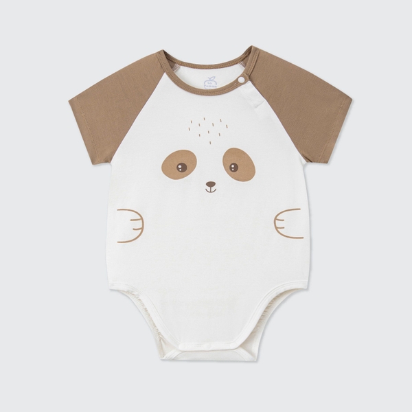 Body chip cộc tay La Pomme Raglan xin chào bạn mới (Màu Trắng)