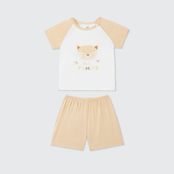 Bộ cộc tay La Pomme Raglan người bạn ngộ nghĩnh