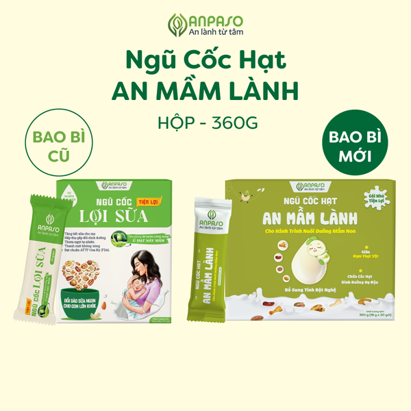 Ngũ cốc an mầm lành Anpaso (Dành cho mẹ bầu đang cho con bú)