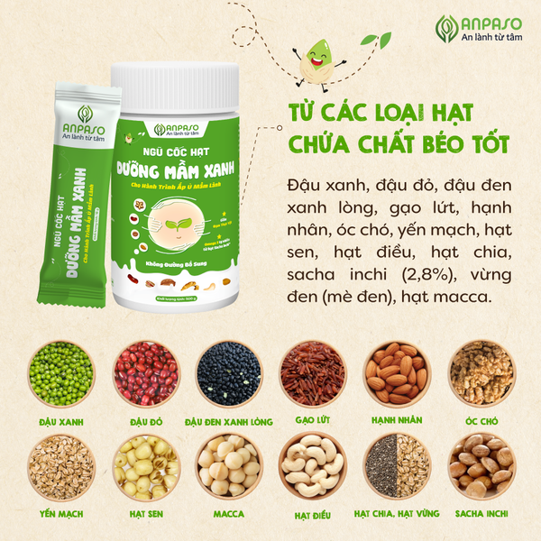 Ngũ cốc dưỡng mầm xanh Anpaso (Dành cho mẹ bầu)