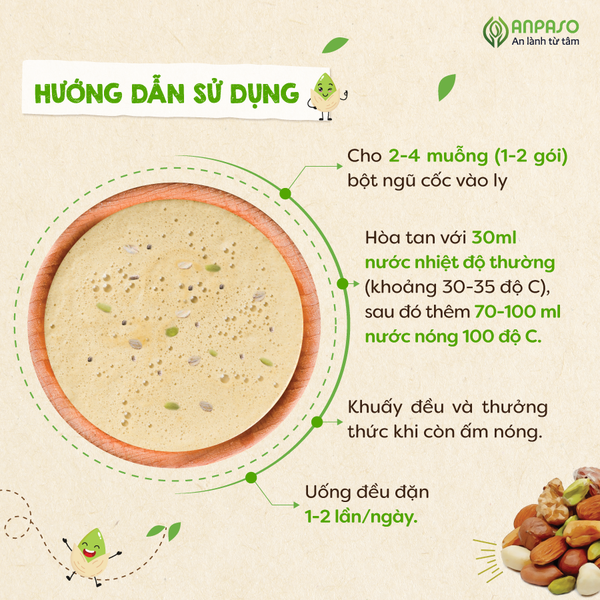 Ngũ cốc an mầm lành Anpaso (Dành cho mẹ bầu đang cho con bú)