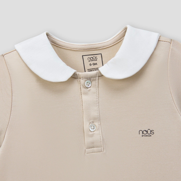 Bộ liền cộc màu nâu nhạt NOUS