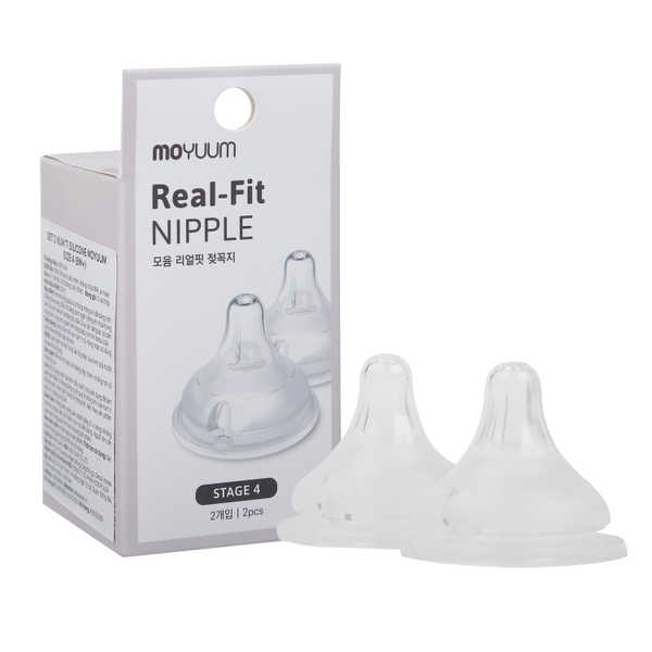 Núm ty Moyuum số 4 - Cho bé trên 8 tháng (set 2 cái/hộp)