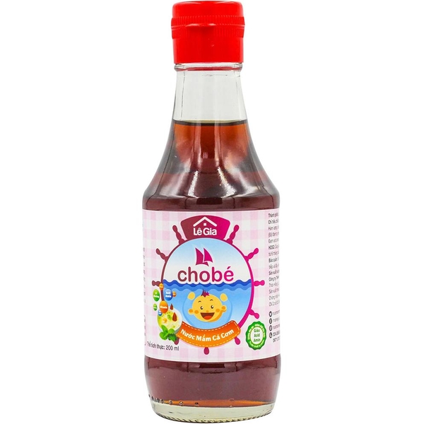 Nước mắm cá cơm Lê Gia cho bé 200ml (6M+)