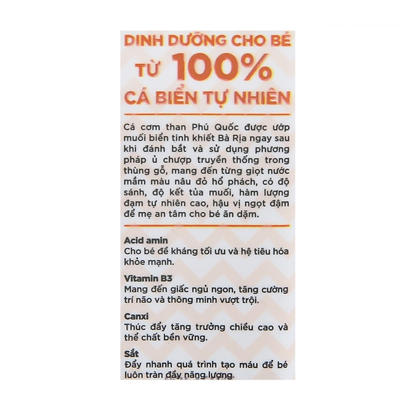 Nước mắm Thuyền Xưa ăn dặm cho bé 41°N chai 65 ml (từ 1 tuổi)
