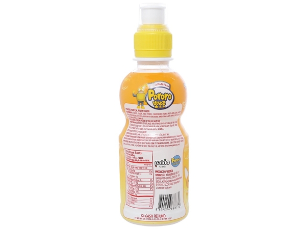 Nước uống Pororo hương vị Trái Cây nhiệt đới chai 235ml