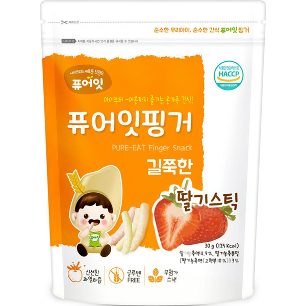 Bánh gạo hữu cơ Naebro Pure Eat dạng que vị dâu tây 30g