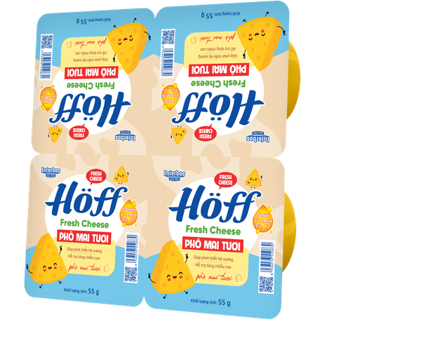 Phô mai tươi Hoff 4x55g