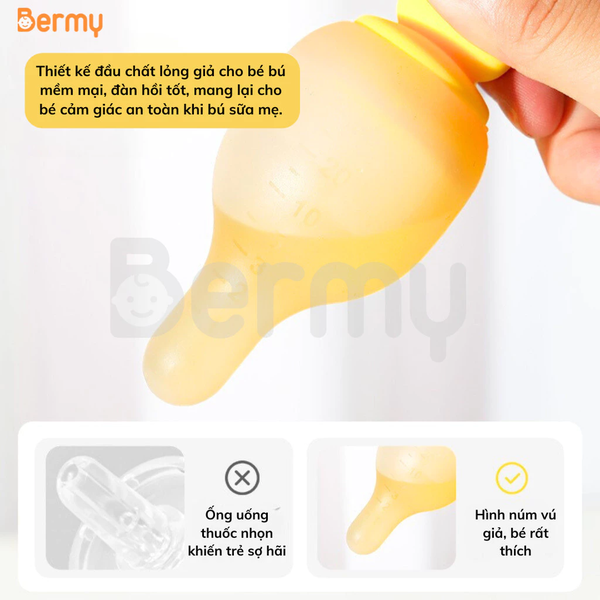 Dụng cụ bón thuốc uống thuốc Bermy hình thỏ