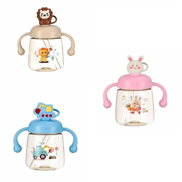 Bình tập hút hoạt hình Happy 250ml