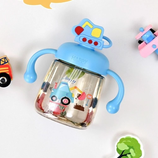 Bình tập hút hoạt hình Happy 250ml
