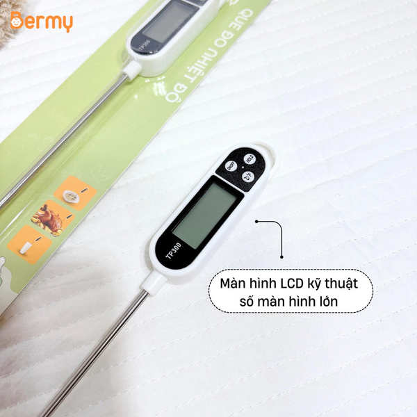 Nhiệt kế vỉ Bermy đo sữa, đo nước tắm cho bé