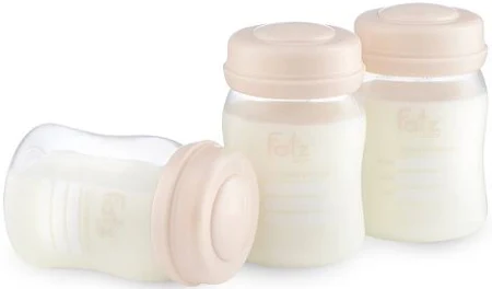 Bộ 3 bình trữ sữa Fatz Baby 150ml cổ rộng FB0120N - Hồng