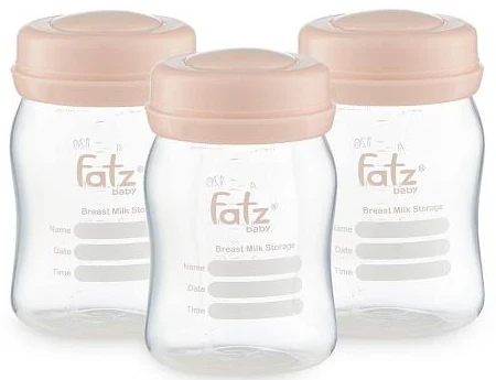 Bộ 3 bình trữ sữa Fatz Baby 150ml cổ rộng FB0120N - Hồng