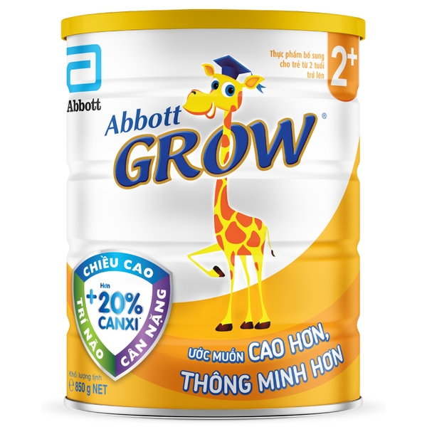 Sữa Abbott Grow 2+ hương Vani cho bé trên 2 tuổi (850g)
