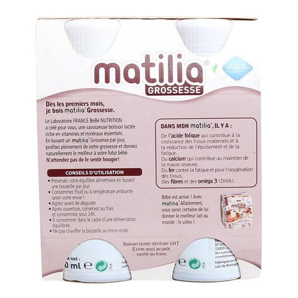 Sữa Bầu Matilia Vị Socola (Lốc 4 Hộp)