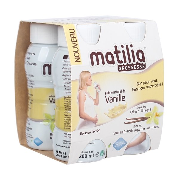 Sữa Bầu Matilia Vị Vani (Lốc 4 Hộp)