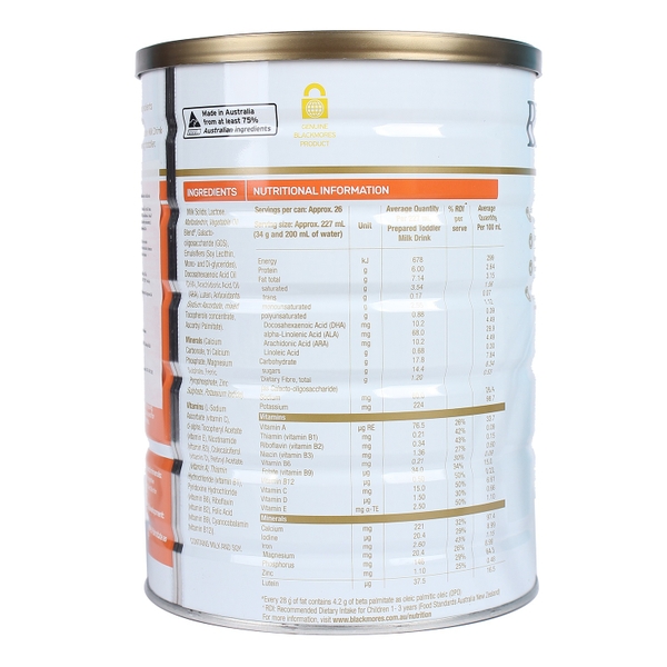 Sữa Blackmores số 3 Toddler 900g (>12 tháng)