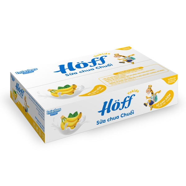 Sữa chua hoa quả Hoff vị chuối 4x55g (6M+)