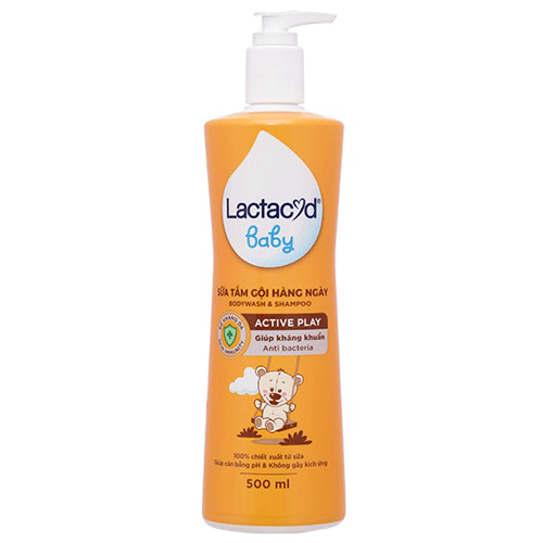 Sữa tắm gội Lactacyd Active Play 500ml