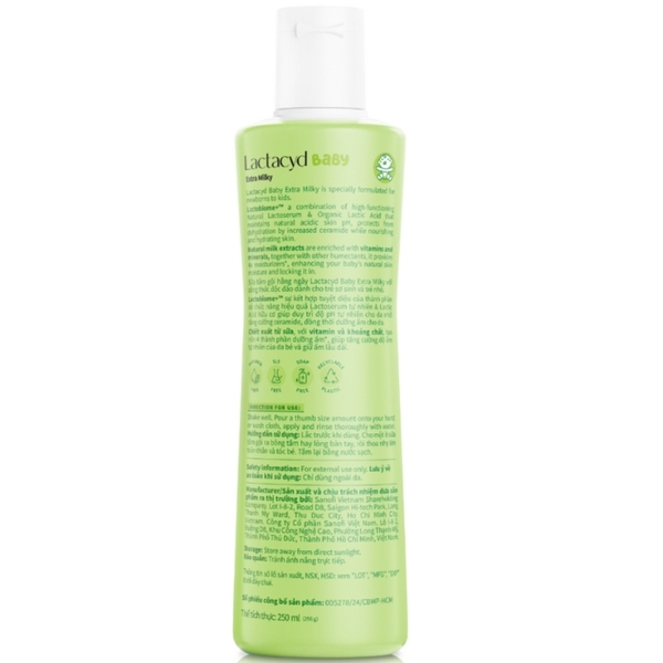 Sữa tắm gội Lactacyd Milky 250ml (giao màu ngẫu nhiên)