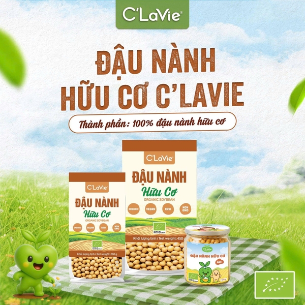 Đậu nành hữu cơ C'LaVie 100g