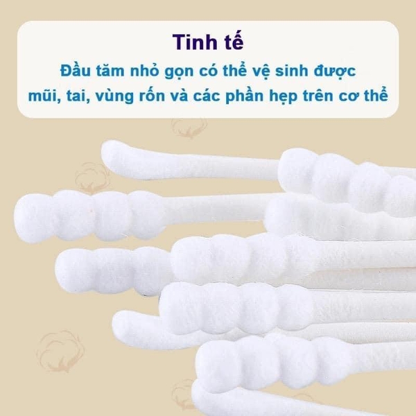 Tăm bông cho bé sơ sinh Misuta (hộp 400 que)