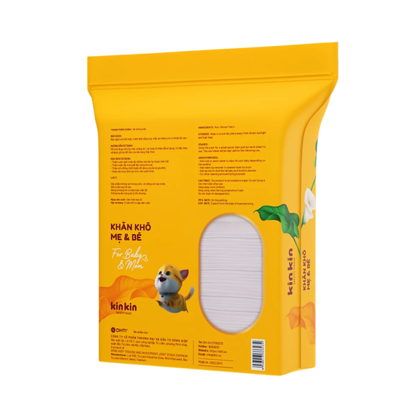 Khăn vải khô mẹ và bé Kinkin 900g