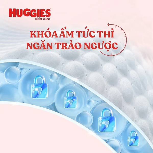 Bỉm - Tã quần Huggies Skin Care Tràm Trà Tự Nhiên size L100+4 miếng (cho bé 9 - 14kg)