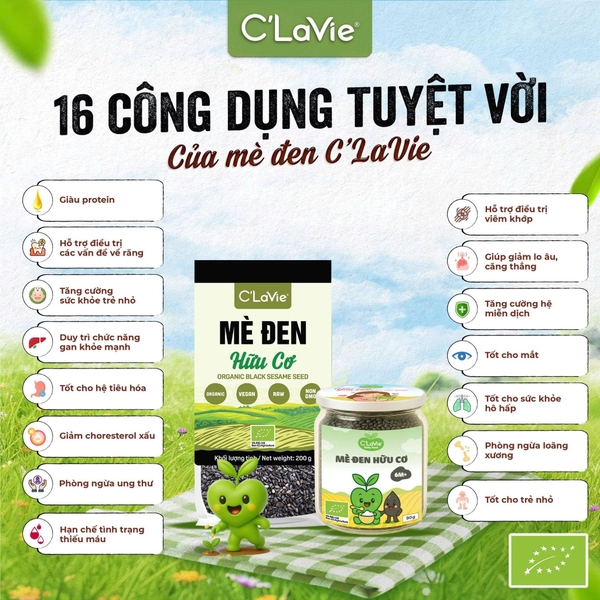 Mè đen hữu cơ C’LaVie 90g