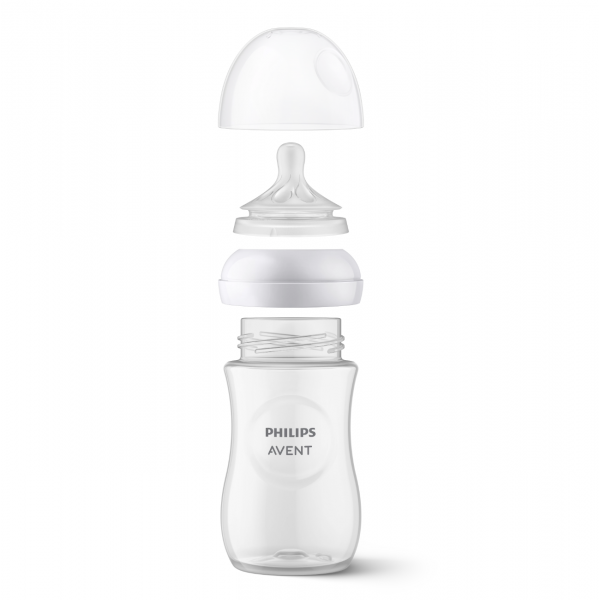 Vỉ 2 núm ty silicone Philips Avent mô phỏng tự nhiên mẫu mới (SCY966/12) cho bé > 9 tháng