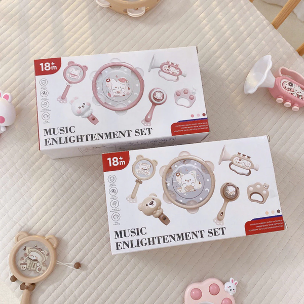 Set 6 đồ chơi xúc xắc âm thanh kiêm gặm nướu 18M+