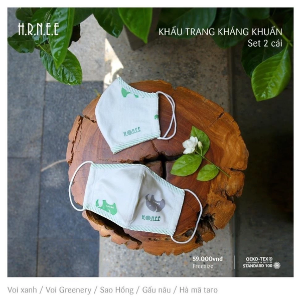 Khẩu trang kháng khuẩn Honee (Set 2 chiếc)