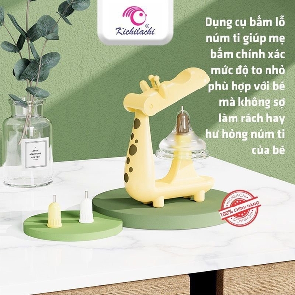 Dụng cụ đục dập lỗ núm ti bình sữa Kichilachi