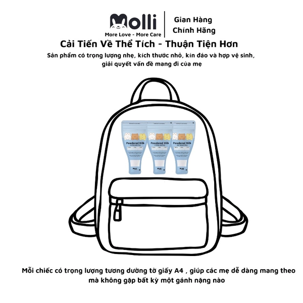 Túi trữ sữa bột Molli (30 túi/hộp)