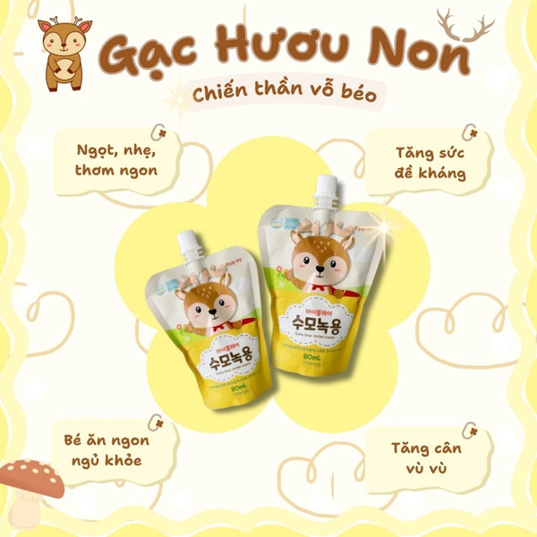 Gạc hươu non tăng cân Sumo Hàn Quốc cho bé trên 12 tháng (80ml)